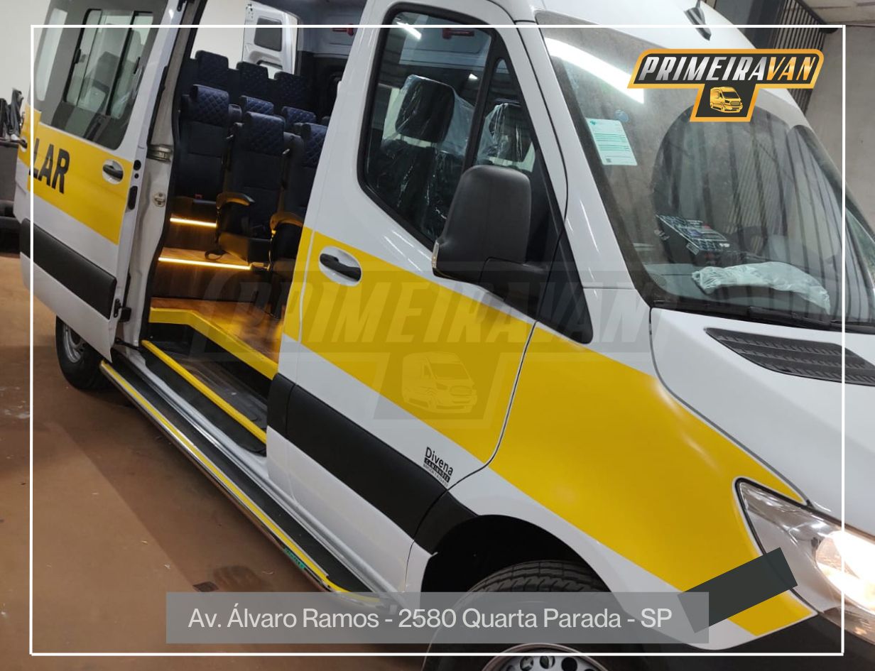 Sprinter 417 Escolar - 24 Lugares - LED, Patamar, Ar Condicionado Frontal e Traseiro - Zero Km - 2024/2025 A Partir de R$ 299.900,00